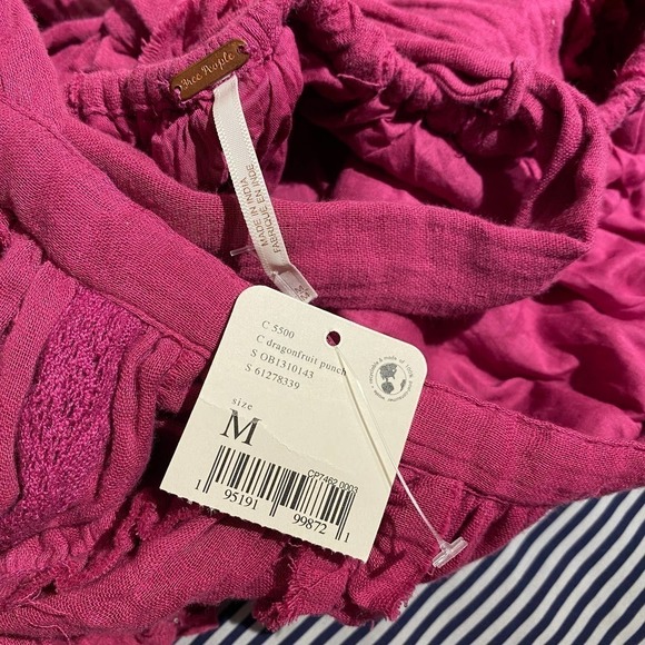 NWT Free People Angele Mini Dress S OB1310143 Dragonfruit Punch Pink SZ M - Picture 8 of 11